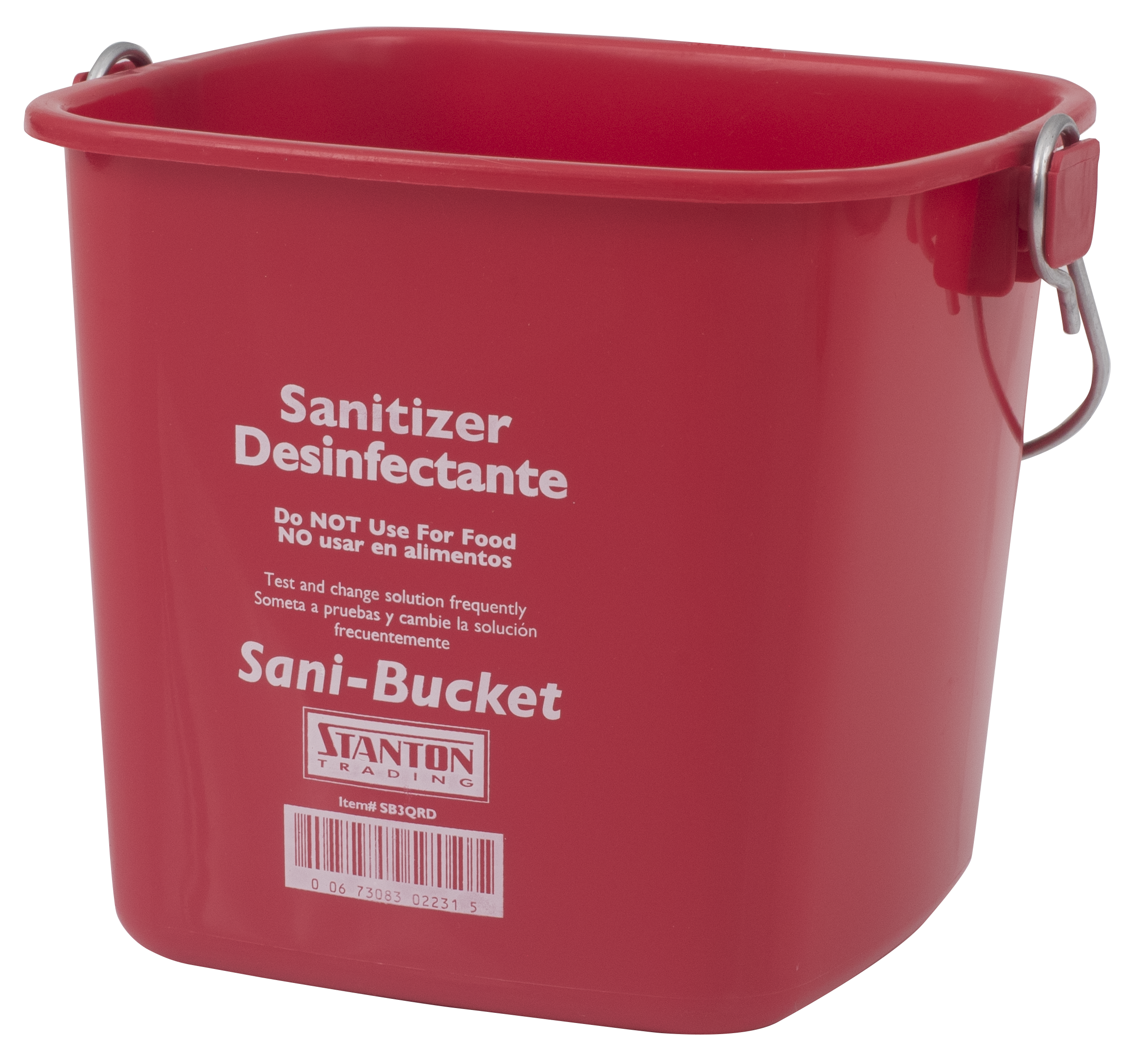 Sani-Bucket, 3 qt., Red