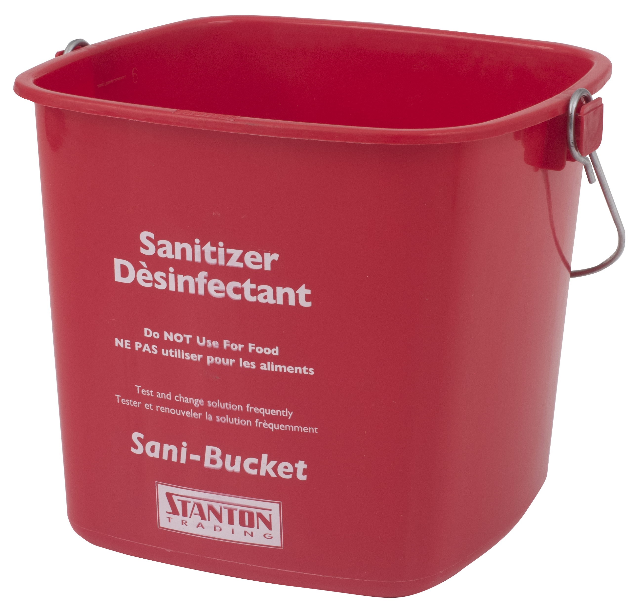 Sani-Bucket, 6 qt., Red