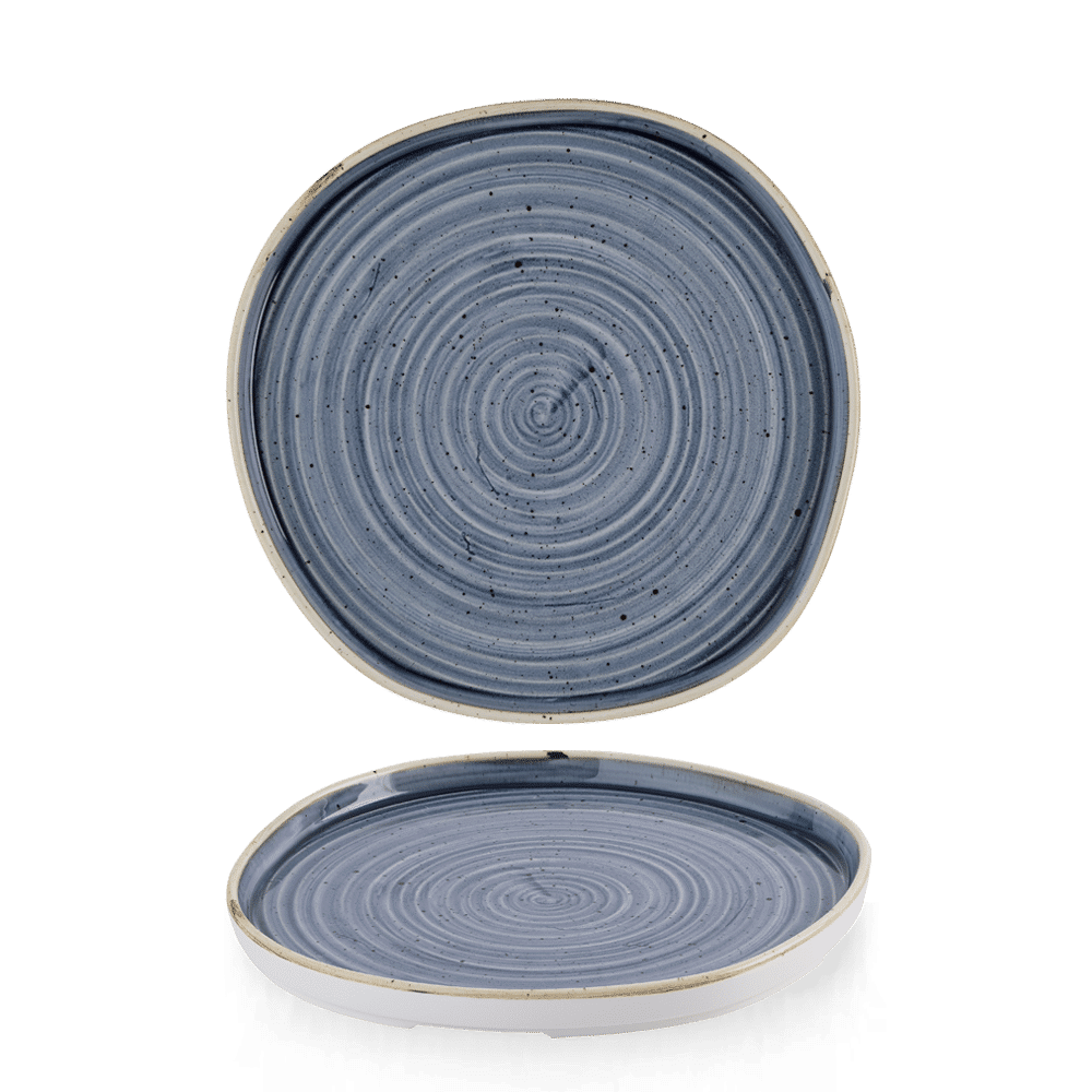 Stonecast 10-1/2" Blueberry Walled Plate