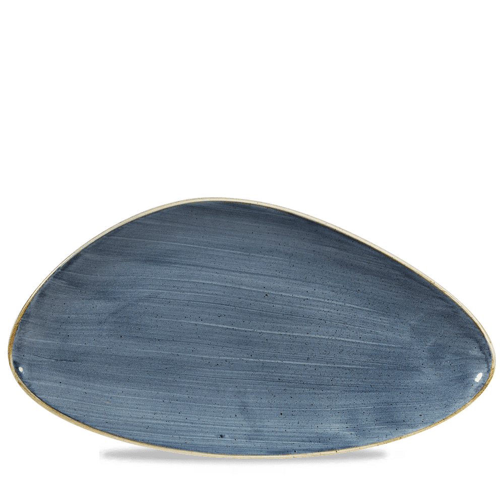 Stonecast 13 3/4" x 7 3/8" Blueberry Chefs Plate