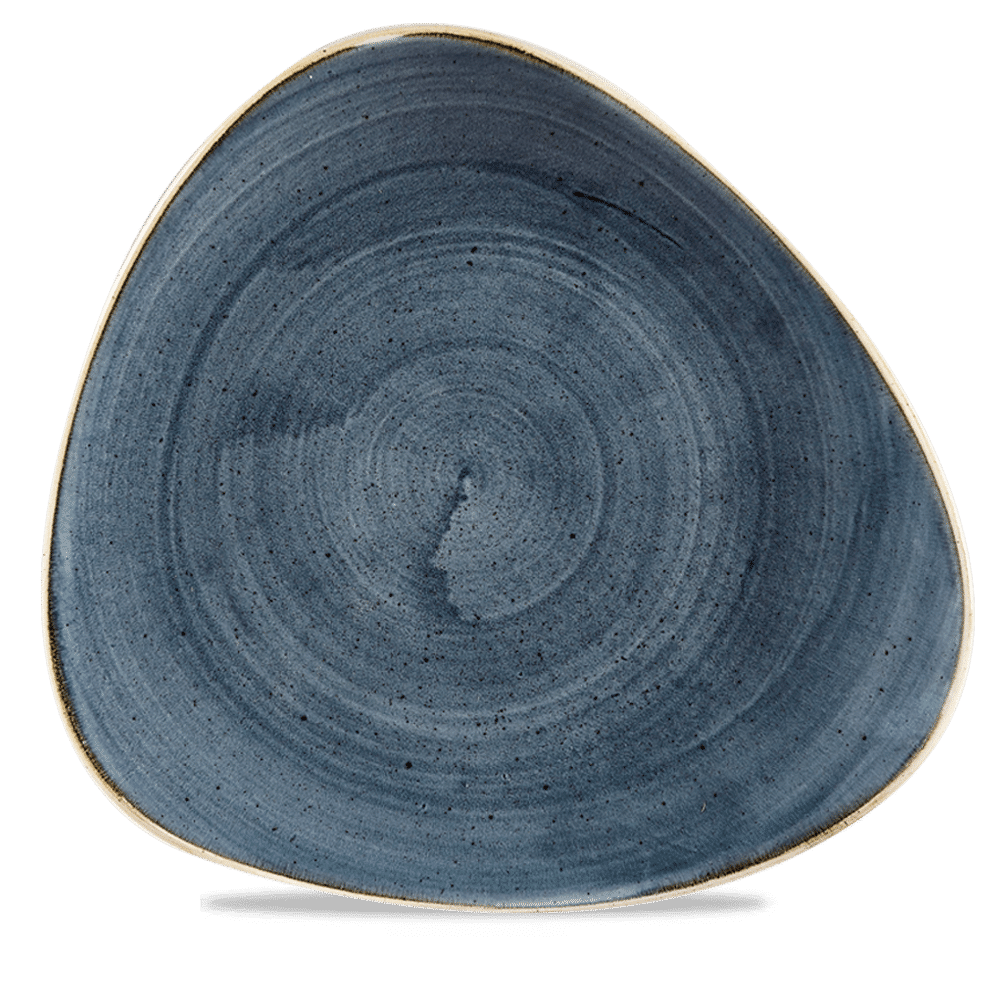 Stonecast 12-1/4" Blueberry Triangle Coupe Plate