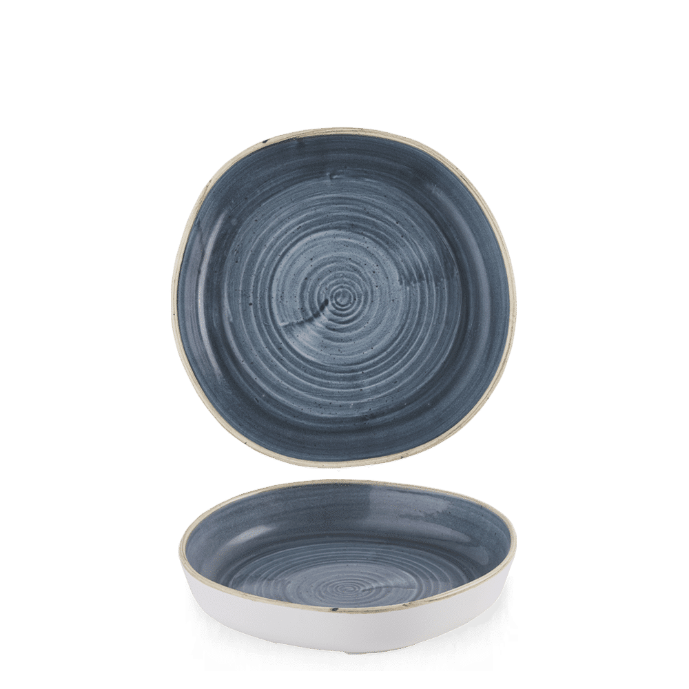 Stonecast 7 7/8" Blueberry Organic Walled Bowl