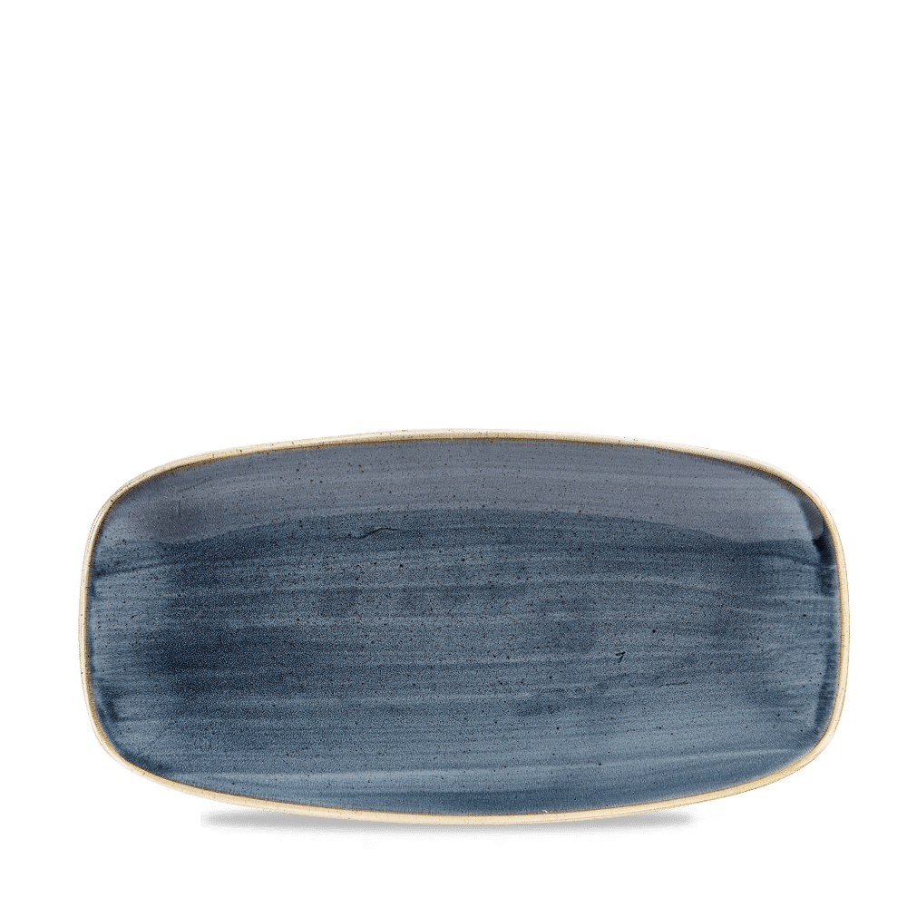 Stonecast 13 7/8" x 7 3/8" Blueberry Oblong Chefs Plate