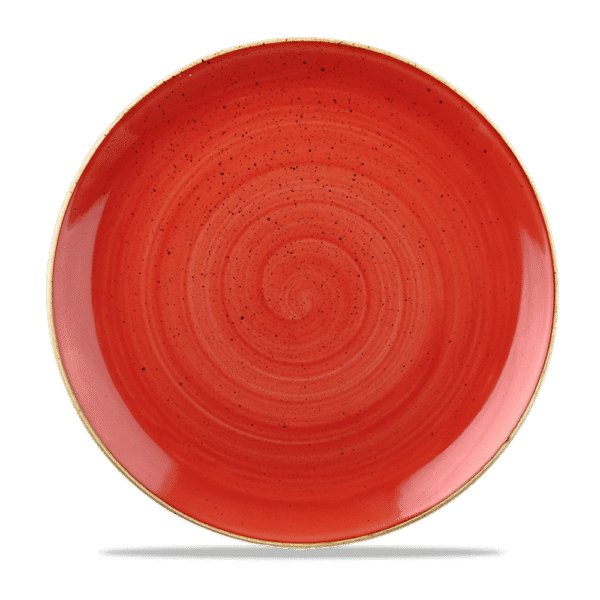 Stonecast 11 1/4" Berry Red Coupe Plate