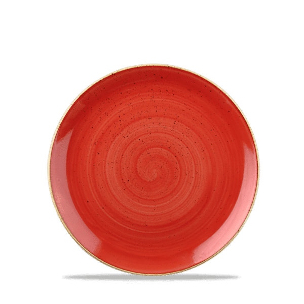 Stonecast 6 1/2" Berry Red Coupe Plate