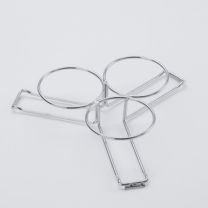 9-5/8"L Triangle Shaker Caddy Attachment, Chrome
