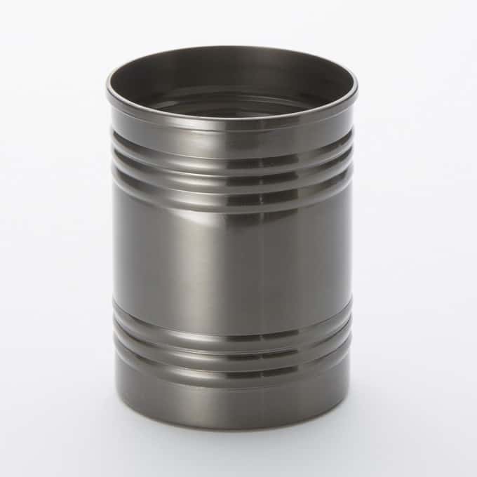 12 oz. Cylindrical Three-Ring Fry Can, Black