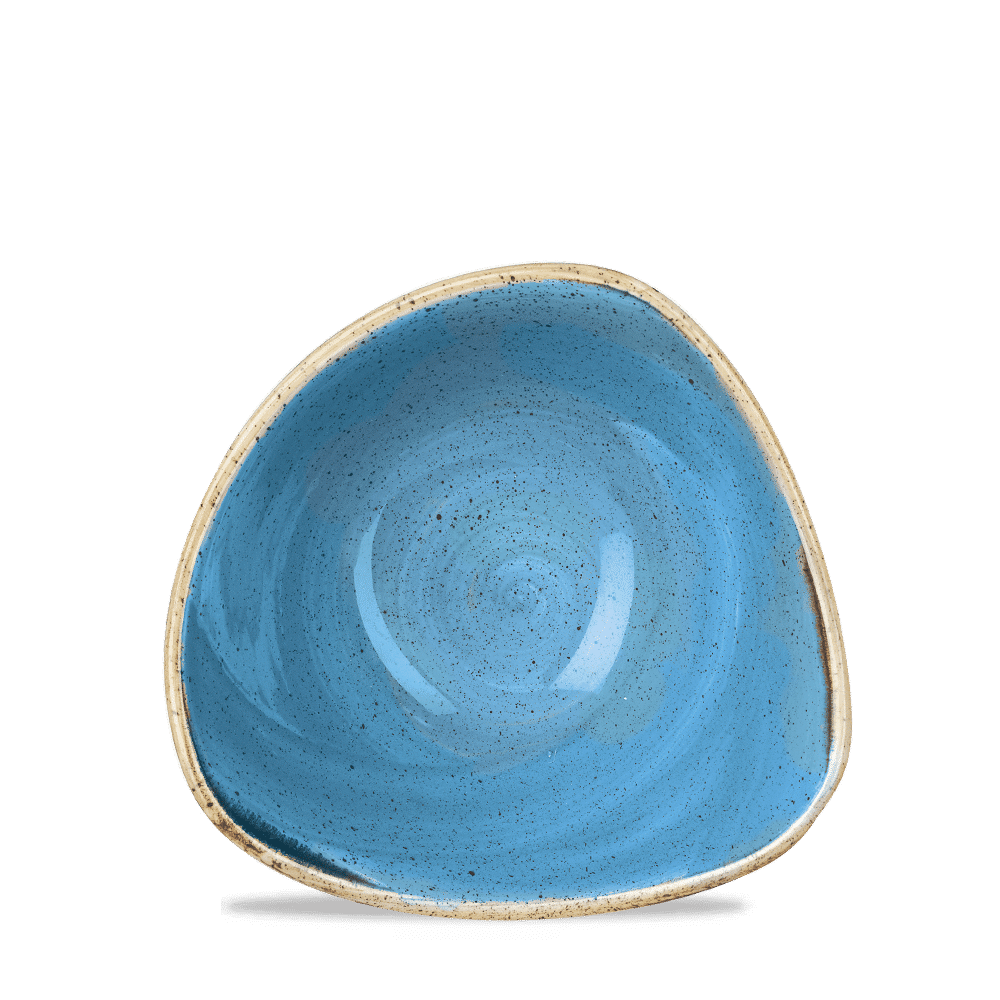 Stonecast 9 oz. Cornflower Blue Triangle Bowl
