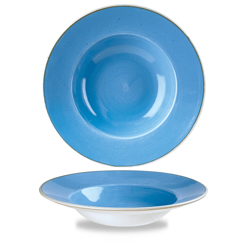 Stonecast 16-1/2 oz. Cornflower Blue Round Bowl