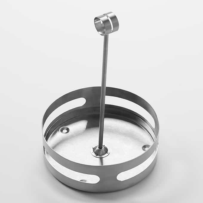 6-1/4"D x 9-1/4"H Round Stainless Steel Condiment Rack