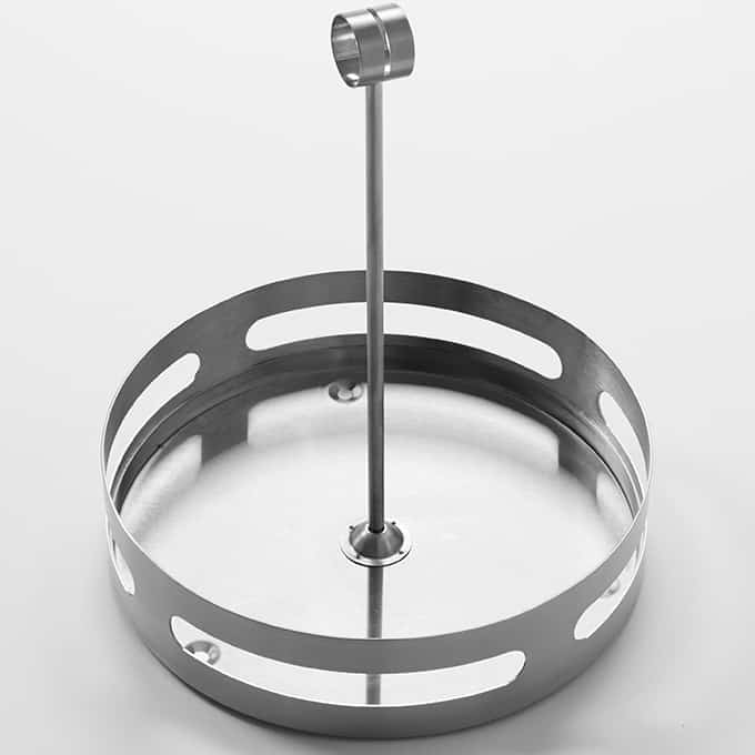 7-3/4"D x 9-1/4"H Round Stainless Steel Condiment Rack