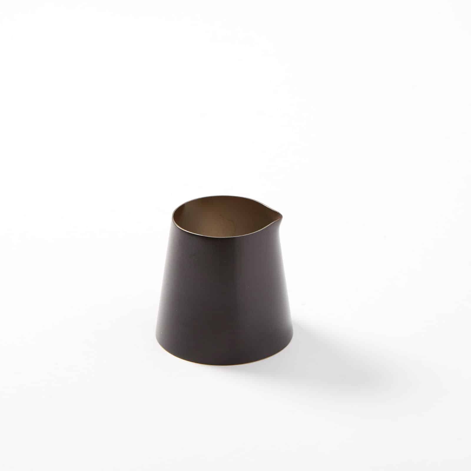 Evolution™ 2-1/2 oz. Round Stainless Steel Creamer, Satin Black