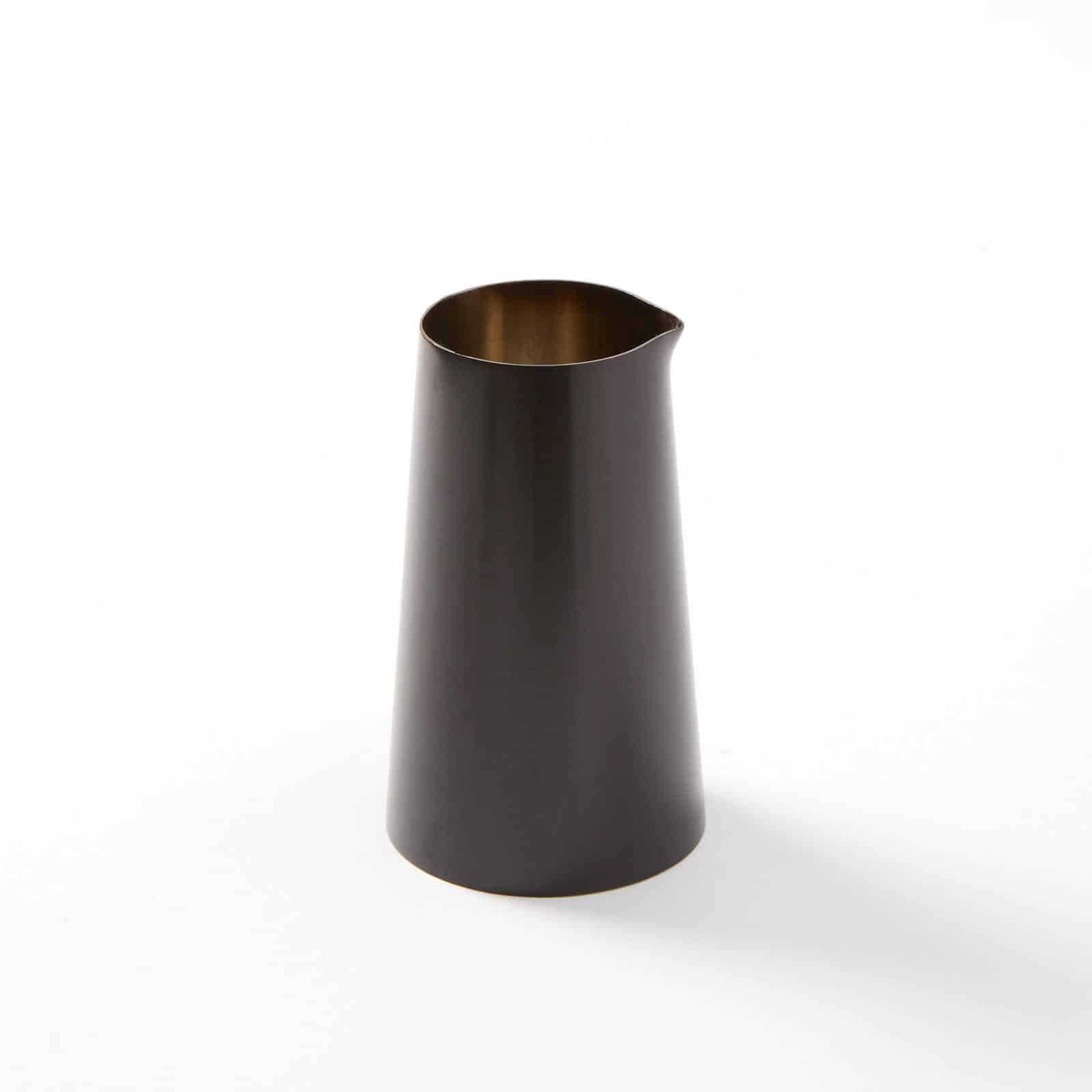 Evolution™ 4-1/2 oz. Round Stainless Steel Creamer, Satin Black