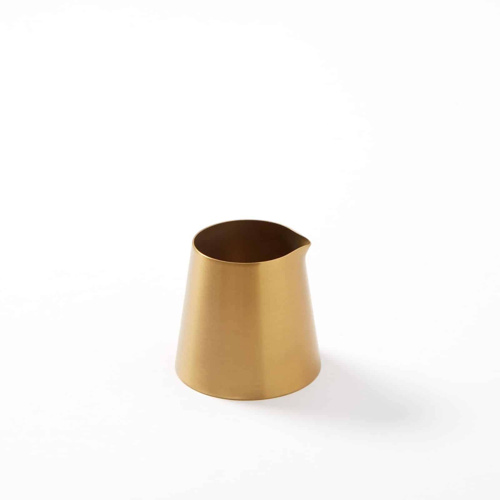 Evolution™ 2-1/2 oz. Round Stainless Steel Creamer, Satin Gold
