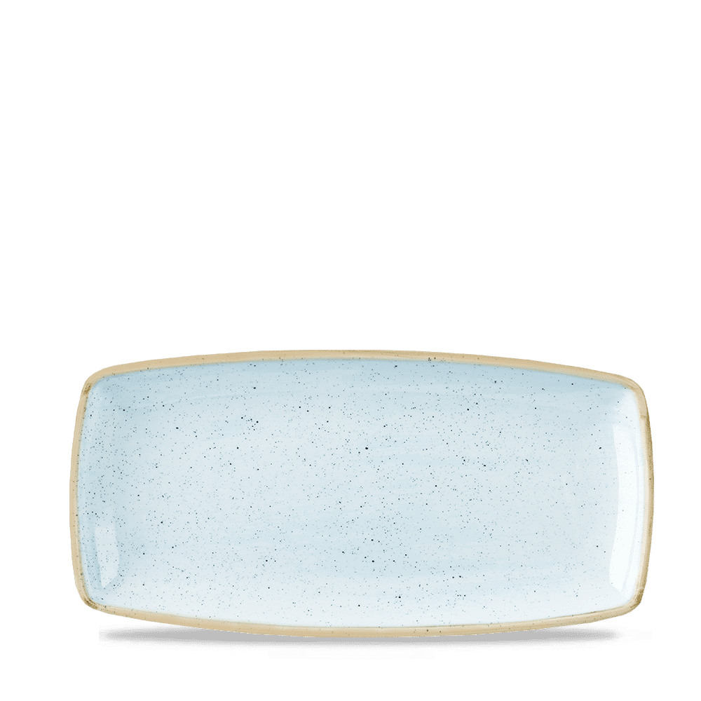 Stonecast 11 3/4" x 6" Duck Egg Blue Oblong Plate