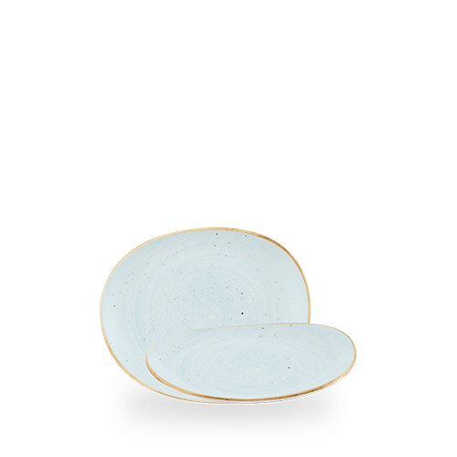 Stonecast 7 1/4" Duck Egg Blue Organic Opal Plate