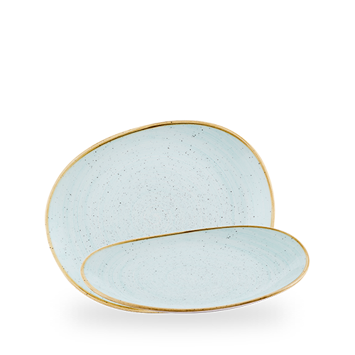 Stonecast 10 1/4" Duck Egg Blue Organic Opal Plate