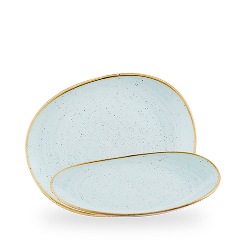 Stonecast 11" Duck Egg Blue Organic Opal Plate