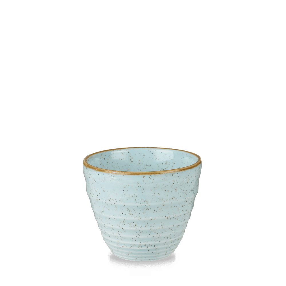 Stonecast 10 oz. Duck Egg Blue Round Ripple Chip Mug