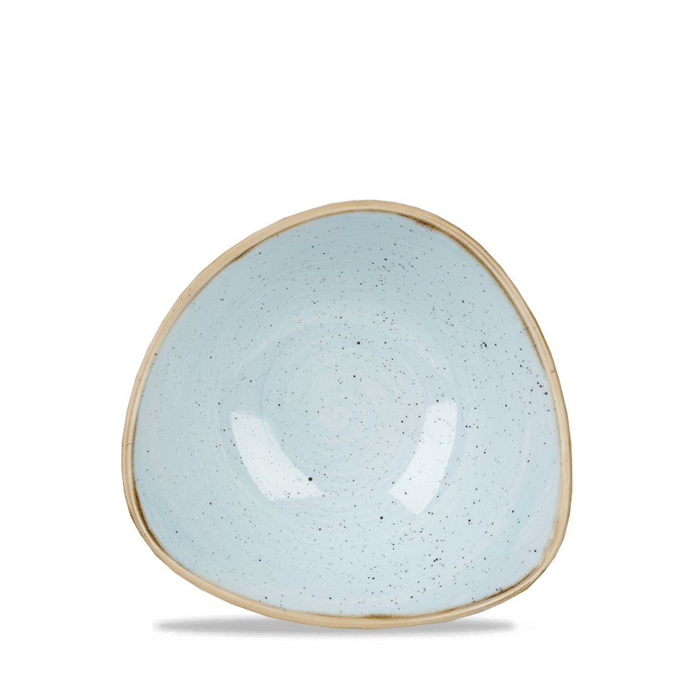 Stonecast 9 oz. Duck Egg Blue Triangle Bowl