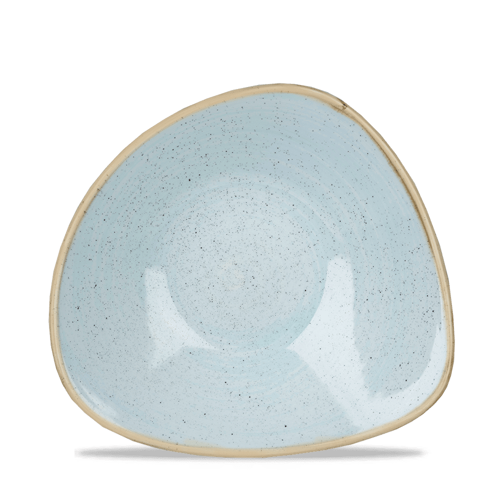 Stonecast 21 oz. Duck Egg Blue Triangle Bowl