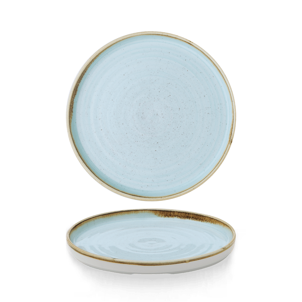 Stonecast 8.67" Duck Egg Blue Walled Plate