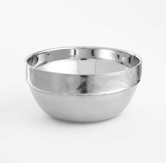8 oz. Round Bowl, Mirror/Satin Finish