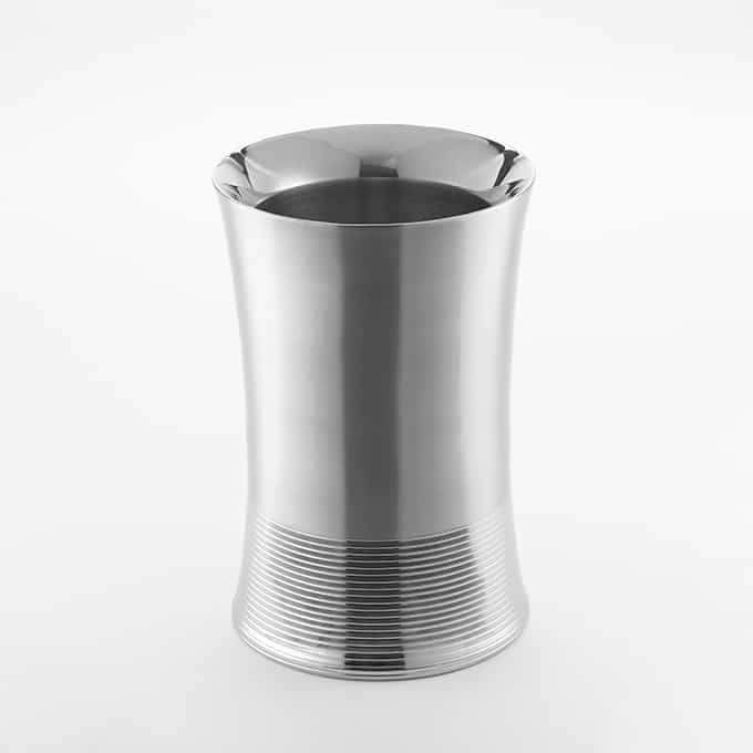 5-1/2"D x 8-1/4"H Double Wall Brushed Stainless Steel Wine Cooler