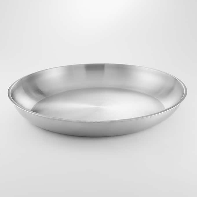 17-3/4" Round Aluminum Seafood Tray, 200 oz.