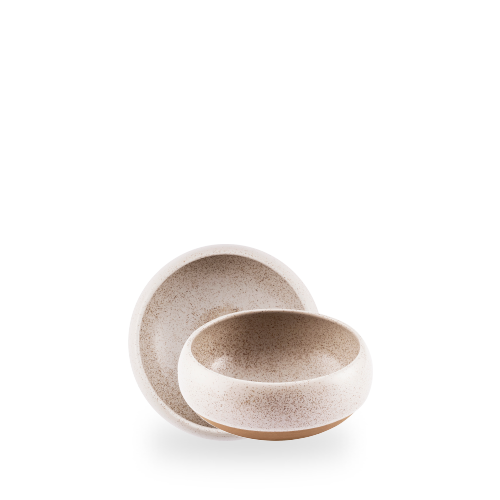 Stonecast 40 oz. Speckled White Deep Bowl