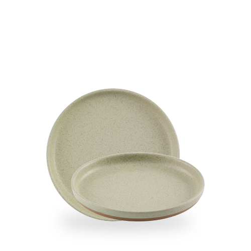 Stonecast 8 1/4" Speckled Green Walled Plate