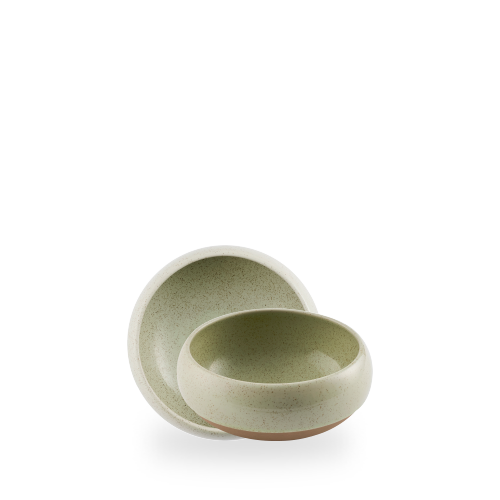 Stonecast 40 oz. Speckled Green Round Bowl