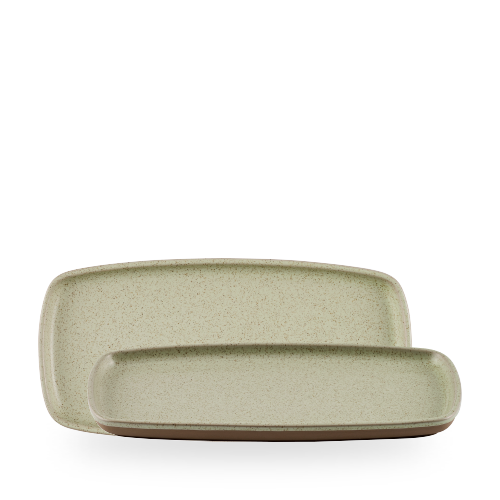Stonecast 11 3/4" Speckled Green Rectangular Plate