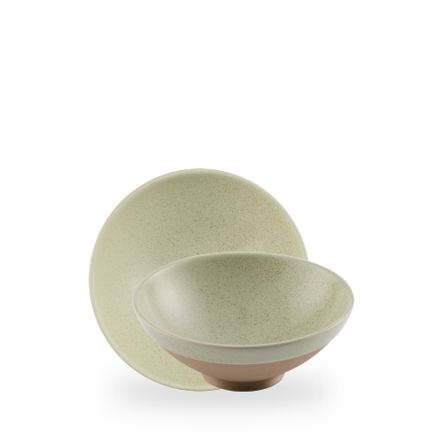 Stonecast 35.2 oz. Speckled Green Ramen Bowl