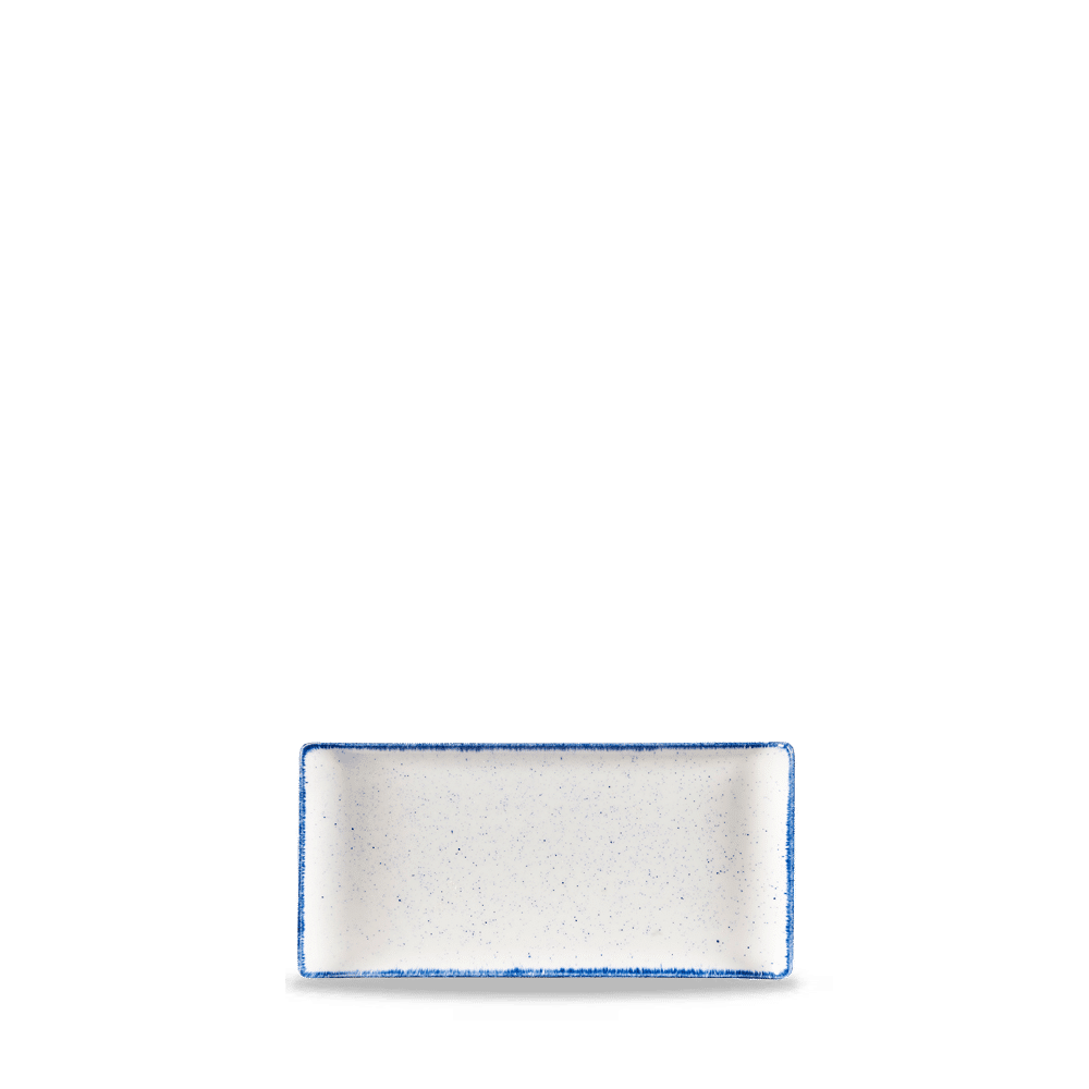 Stonecast Hints Buffet 30 x 14.5cm Oblong Buffet Tray, Indigo Blue