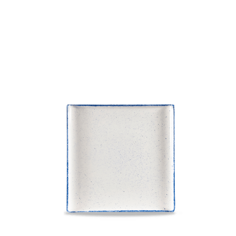 Stonecast Hints Buffet 30.3cm Square Buffet Tray, Indigo Blue