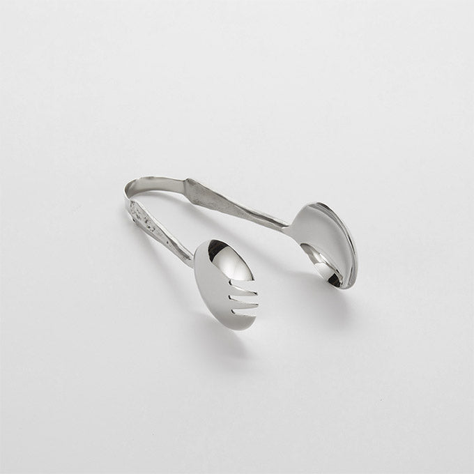 Amano 6"L, Stainless Steel Serving Tongs, Hand Forged