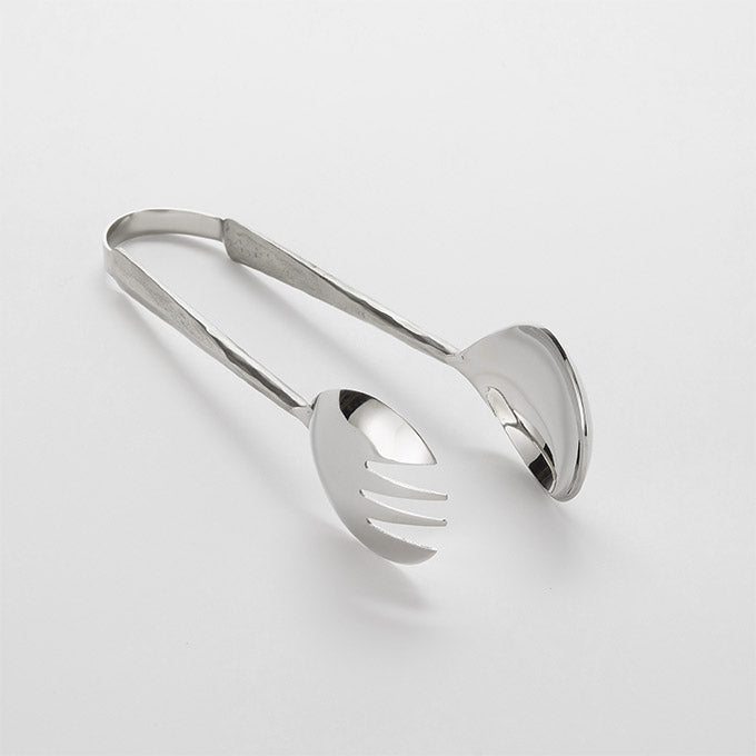 Amano 9"L, Stainless Steel Serving Tongs, Hand Forged