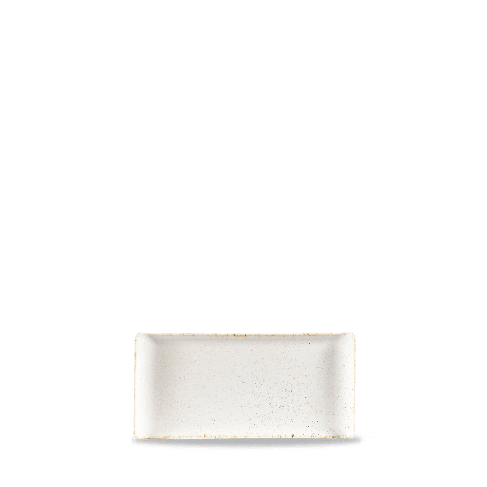 Stonecast Hints Buffet 30 x 14.5cm Oblong Buffet Tray, Barley White