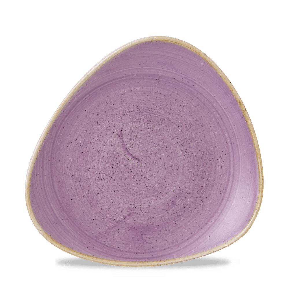Stonecast 9" Lavender Triangle Coupe Plate