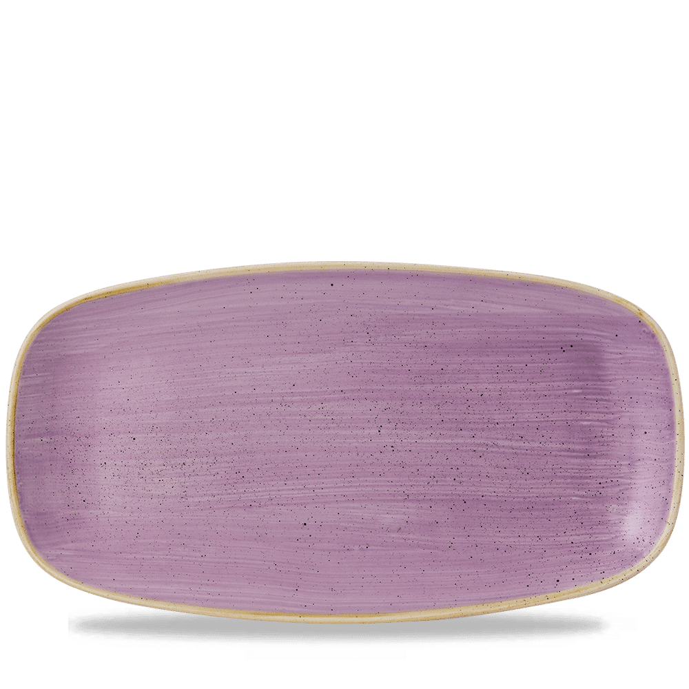 Stonecast 13 7/8" x 7 3/8" Lavender Oblong Chef's Plate