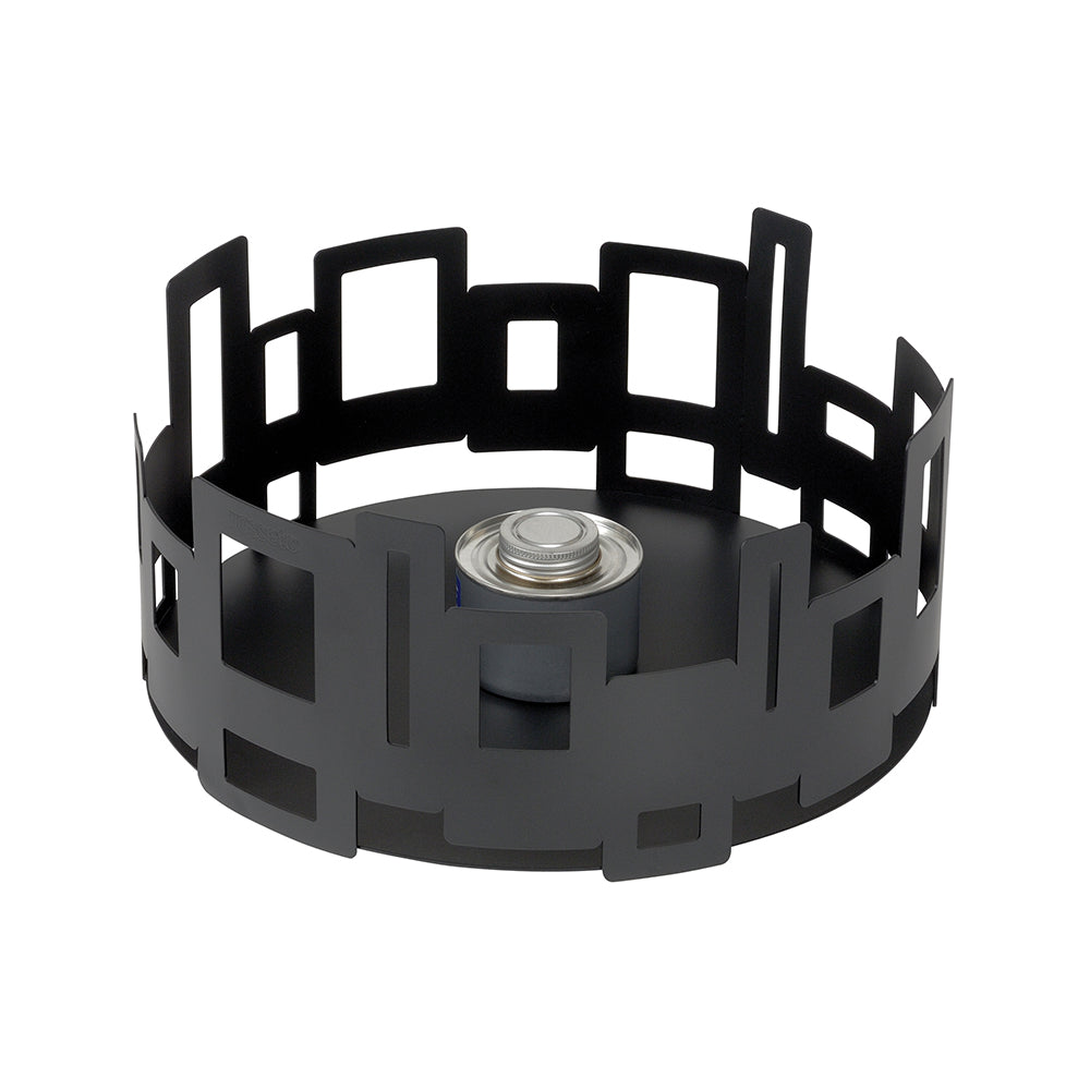 14"D Stainless Steel Matte Black Warmer/Chafer Base