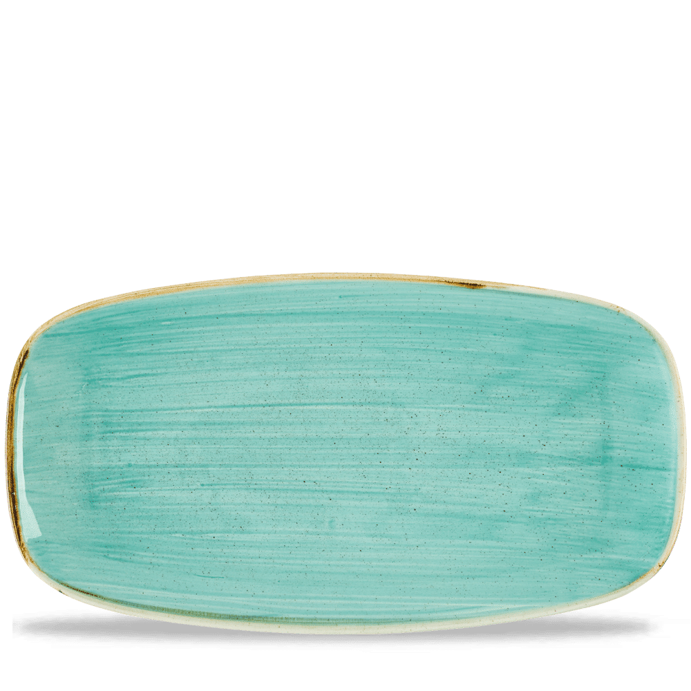 Stonecast 13 7/8" x 7 3/8" Mint Oblong Plate
