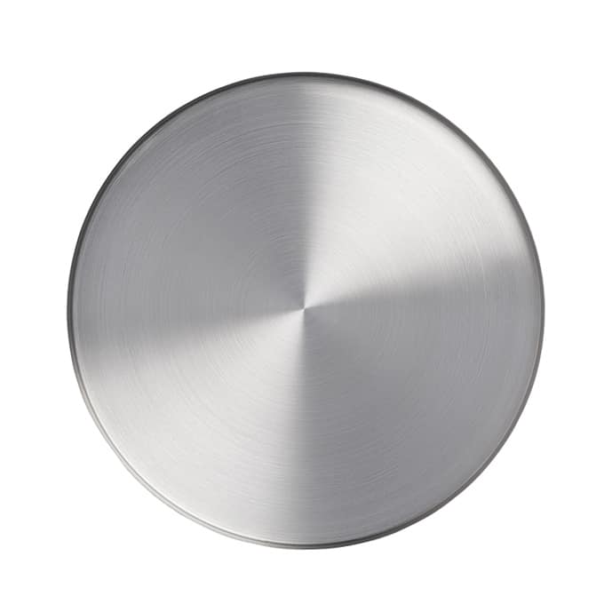 11" Round Stainless Steel Plate, Satin Finish