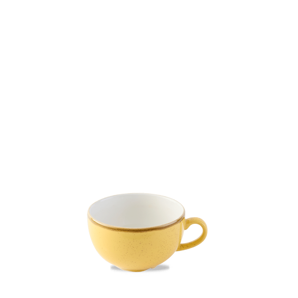 Stonecast 8 oz. Mustard Seed Yellow Cappuccino Cup