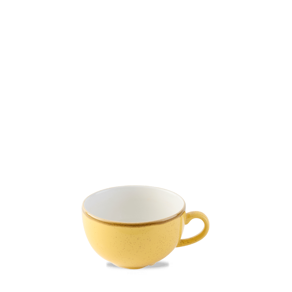 Stonecast 12 oz. Mustard Seed Yellow Cappuccino Cup