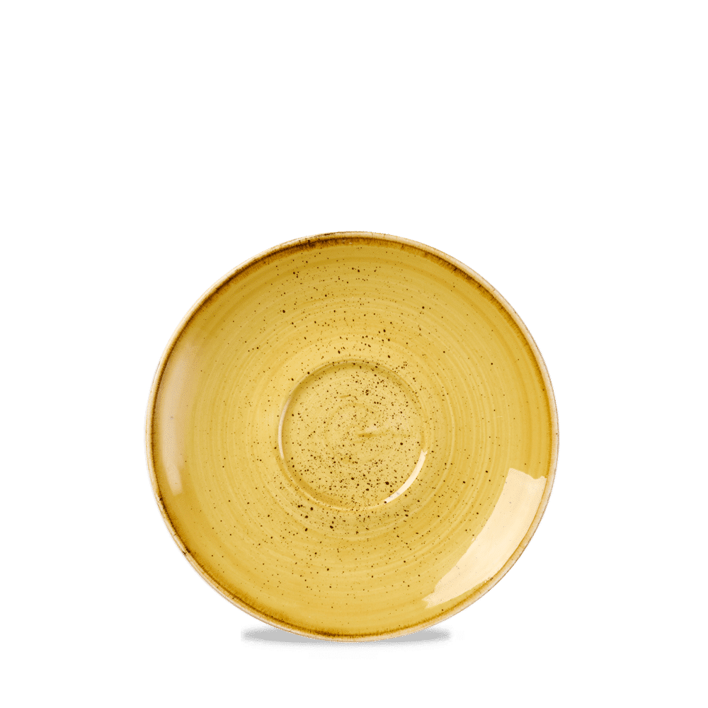 Stonecast 6 1/4" Mustard Seed Yellow Saucer