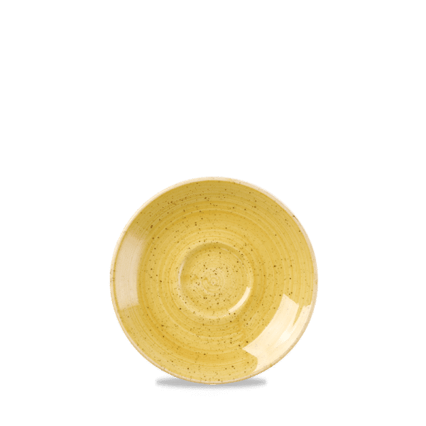 Stonecast 4 1/2" Mustard Seed Yellow Saucer