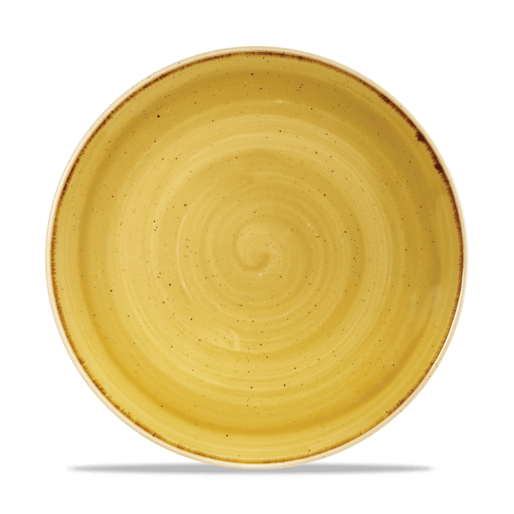 Stonecast 10 1/4" Mustard Seed Yellow Coupe Plate