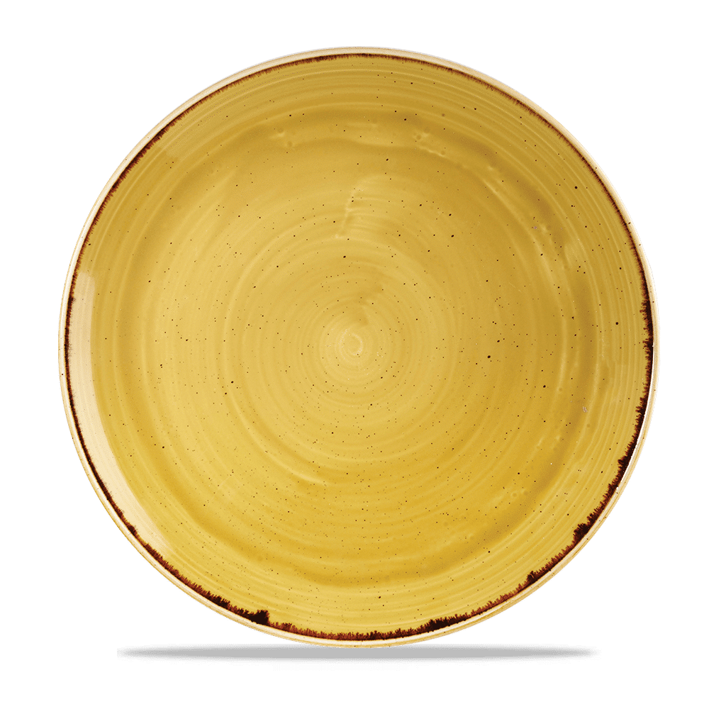 Stonecast 11 1/4" Mustard Seed Yellow Coupe Plate